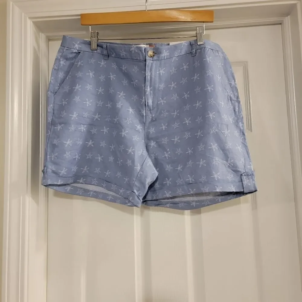Le Tigre preppy shorts starfish size 14 NWT